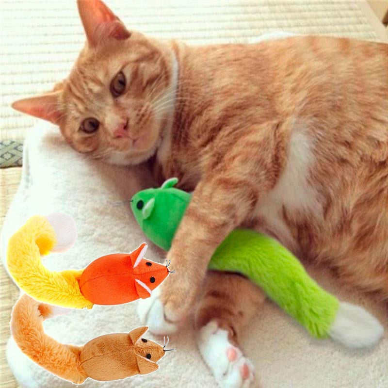 Long Tail Mouse Cat Teaster Toys Funny Pet Toys Cat Toys Mouse Trainning