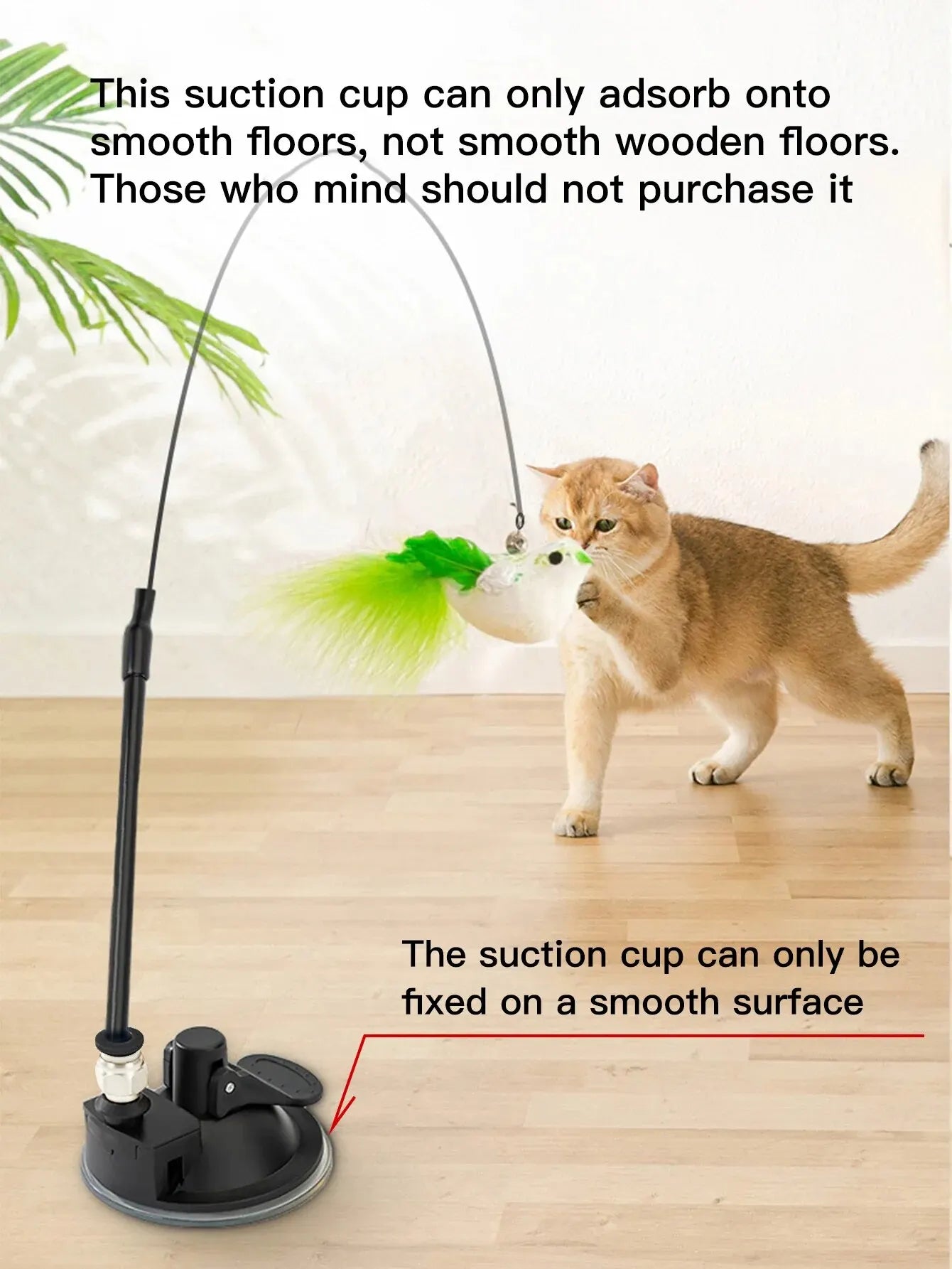 Interactive Toy Simulate Bird Interactive Sucker Feather Bell Funny Cat Toys