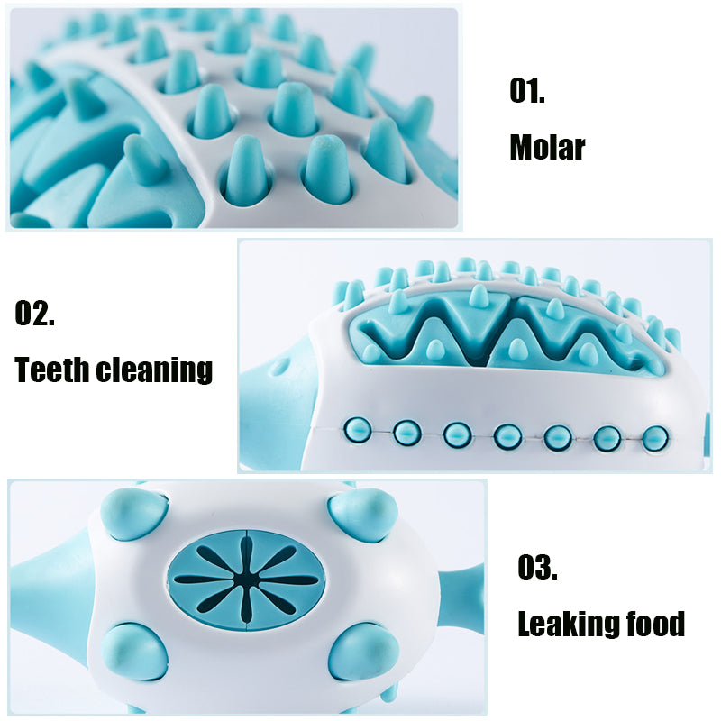 Pet Dog Toy Interactive TPR Leaking Food Toys for Small Large Dogs Cat Chewing Toys Pet Tooth Cleaning Indestructible Puppy Toys