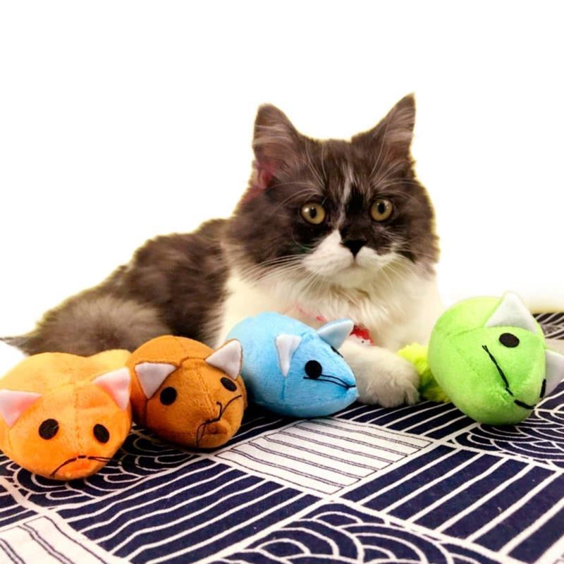 Long Tail Mouse Cat Teaster Toys Funny Pet Toys Cat Toys Mouse Trainning