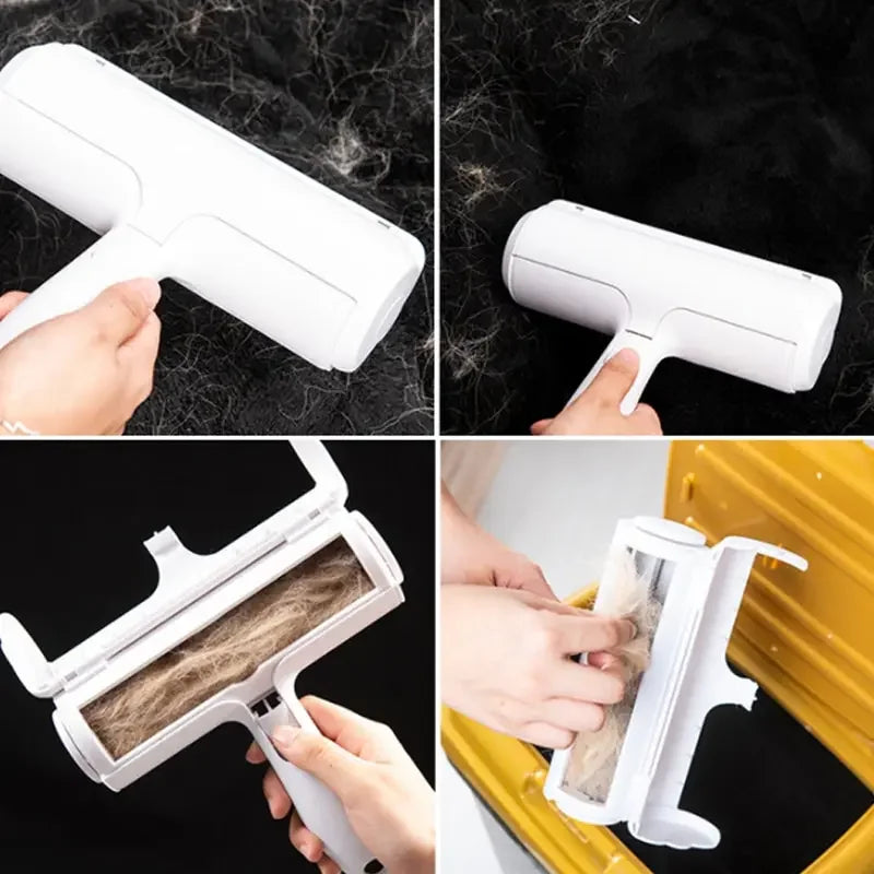 One Hand Operate Way Pet Hair Remover Roller Removing Dog Cat Self Cleaning Lint Pet Hair Remover Pet Hair Remove/Cleaning