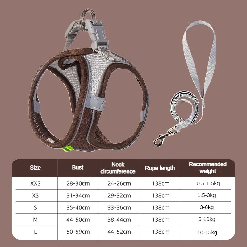 Small Pet Harness Leash