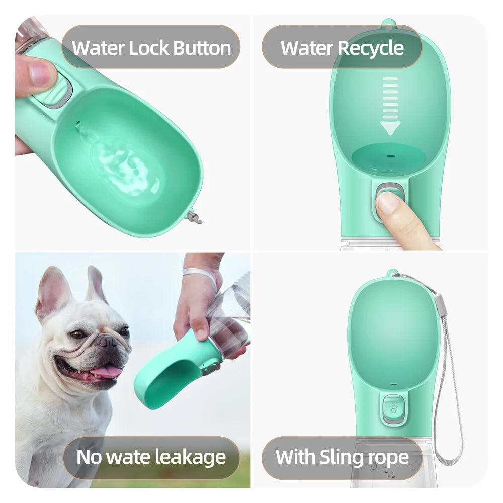 Portable Water Bottle For Small Large Pets