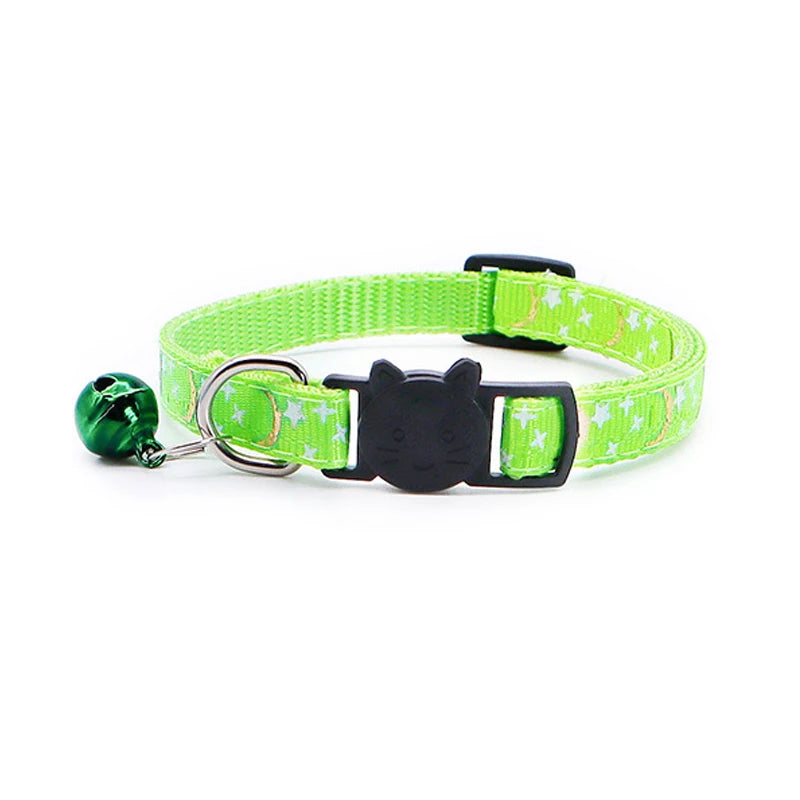 Reflective Safety Buckle and Bell Adjustable Cats And Small Dogs Collars