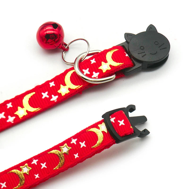 Reflective Safety Buckle and Bell Adjustable Cats And Small Dogs Collars
