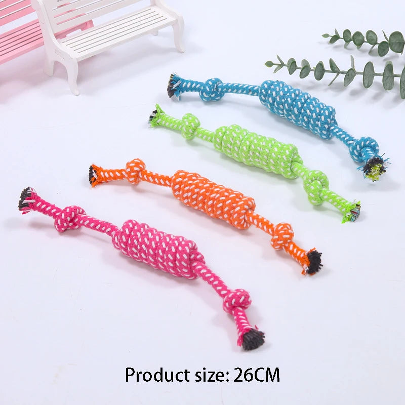 Mini Rope Ball Toy - Chew, Clean & Tug for All Dogs