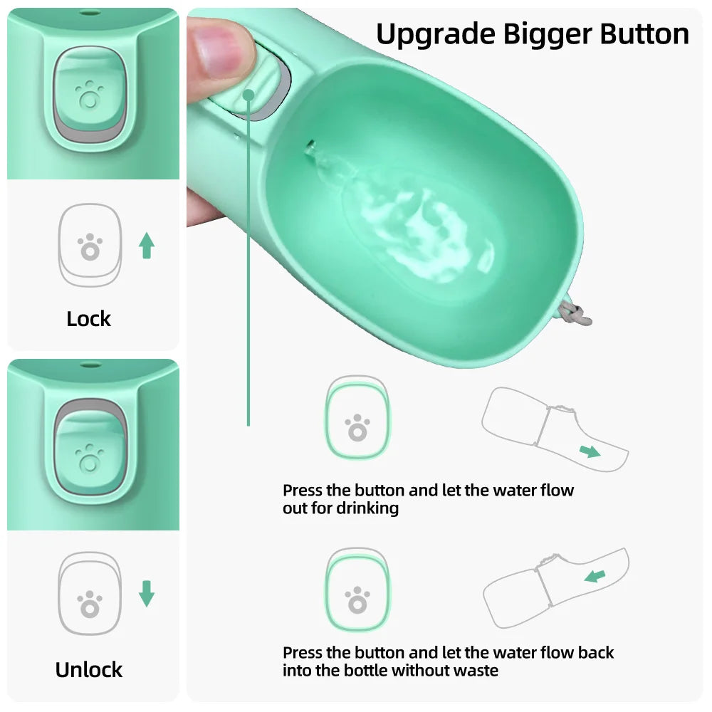 Portable Water Bottle For Small Large Pets