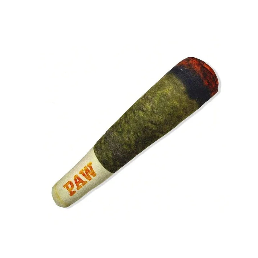 Cigar Plush Dog Toy - Squeaky, Fun & Teeth- Friendly