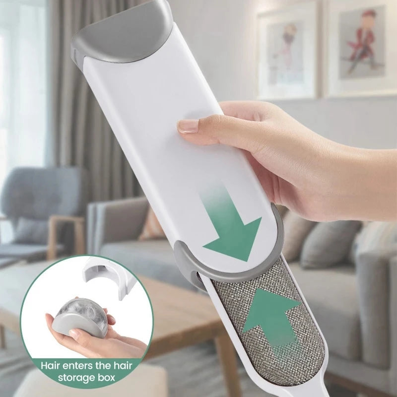 Clothes Lint Remover Reusable Pet Cat Hair Fur Roller Brush Reusable Static Dusting Cleaning Brushes Manual Cleaner Tool