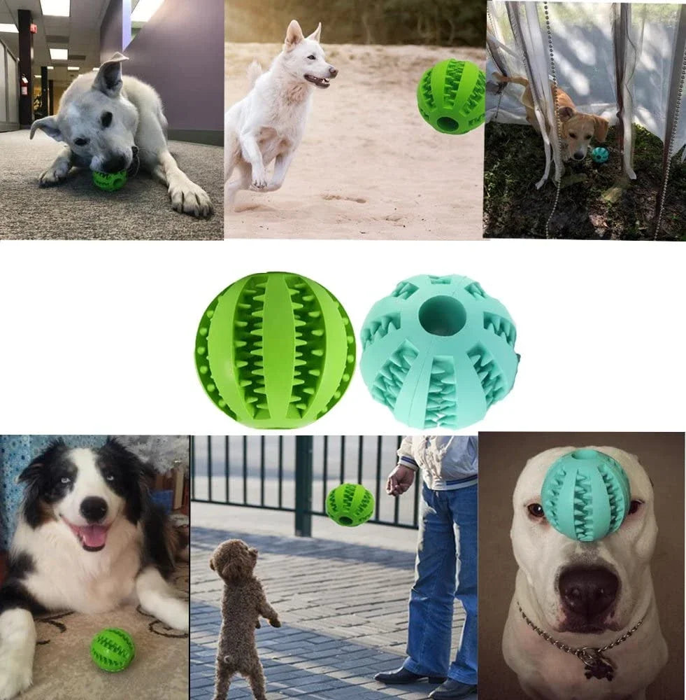 Treat Ball For Dogs - Fun, Bouncy & Tooth-Cleaning