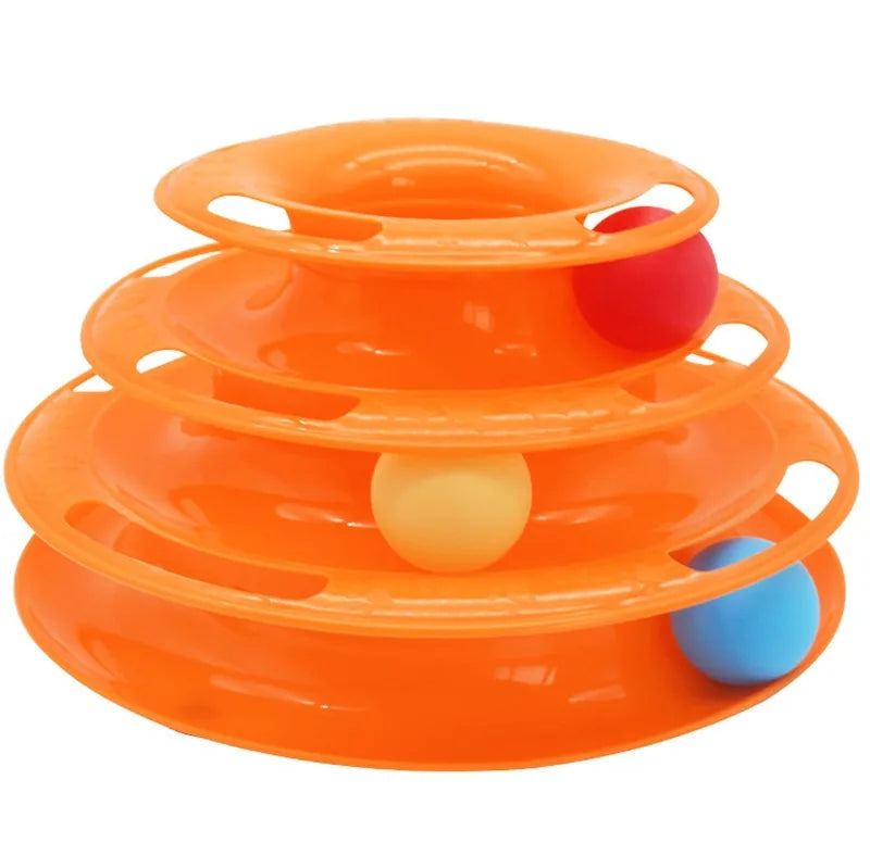 Pet cat toy Three-layer ball cat Turntable