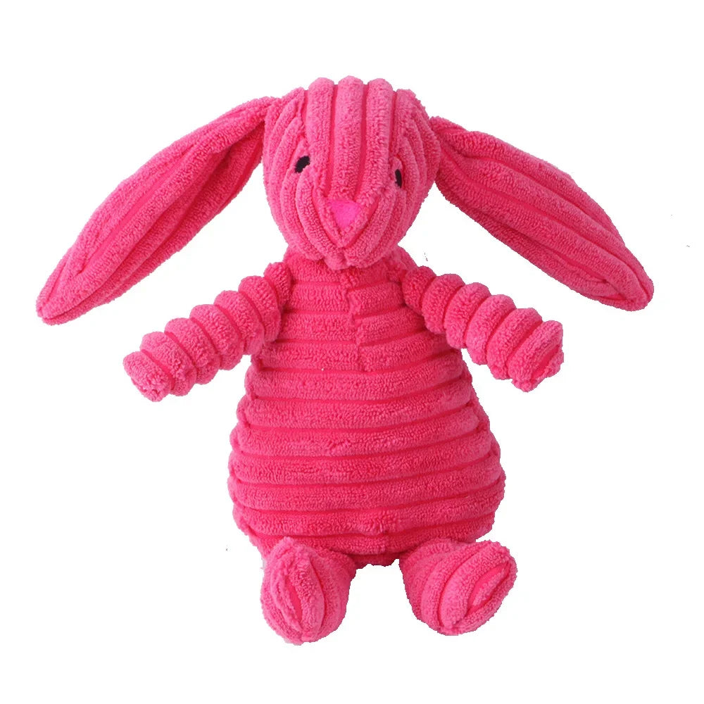 Animal Plush Dog Toy - Soft, Squeaky & Bite-Resistant