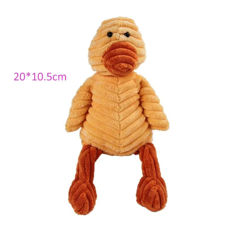 Animal Plush Dog Toy - Soft, Squeaky & Bite-Resistant