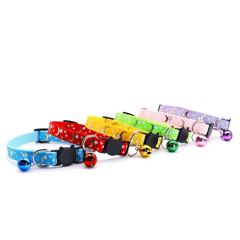 Reflective Safety Buckle and Bell Adjustable Cats And Small Dogs Collars