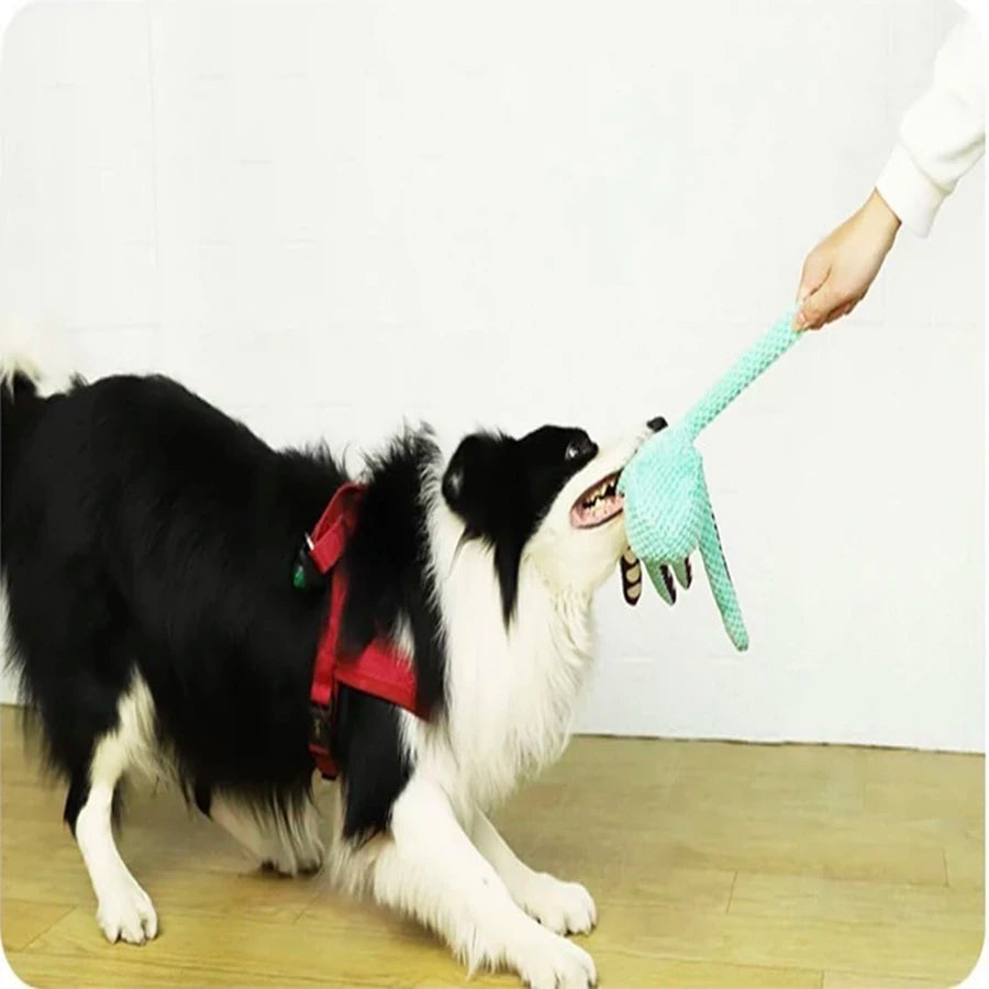Plush Octopus Dog Toy-Soft, Squeaky & durable