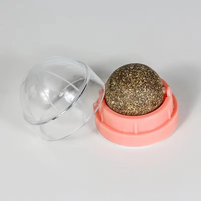 Catnip Cat Wall Stick-on Ball Toy Scratchers
