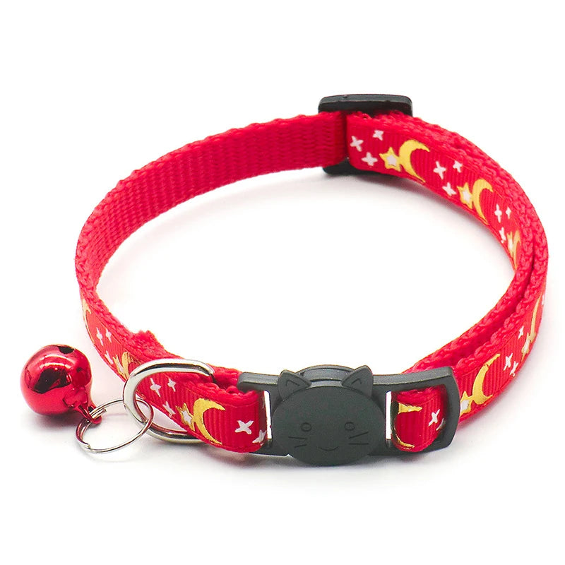 Reflective Safety Buckle and Bell Adjustable Cats And Small Dogs Collars