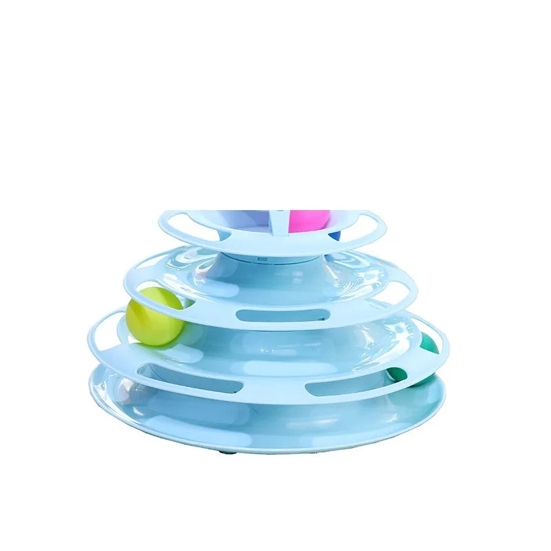 Pet cat toy Three-layer ball cat Turntable