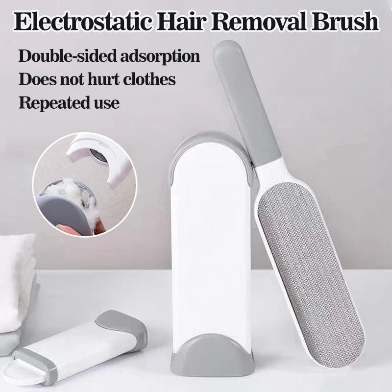 Clothes Lint Remover Reusable Pet Cat Hair Fur Roller Brush Reusable Static Dusting Cleaning Brushes Manual Cleaner Tool