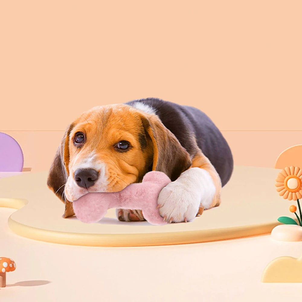 Squeaky Bone Dog Toy - Durable Chew For Dogs