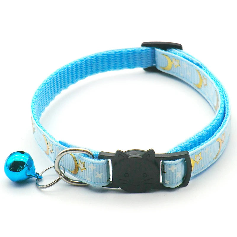 Reflective Safety Buckle and Bell Adjustable Cats And Small Dogs Collars