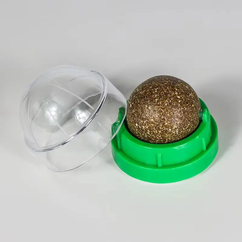 Catnip Cat Wall Stick-on Ball Toy Scratchers