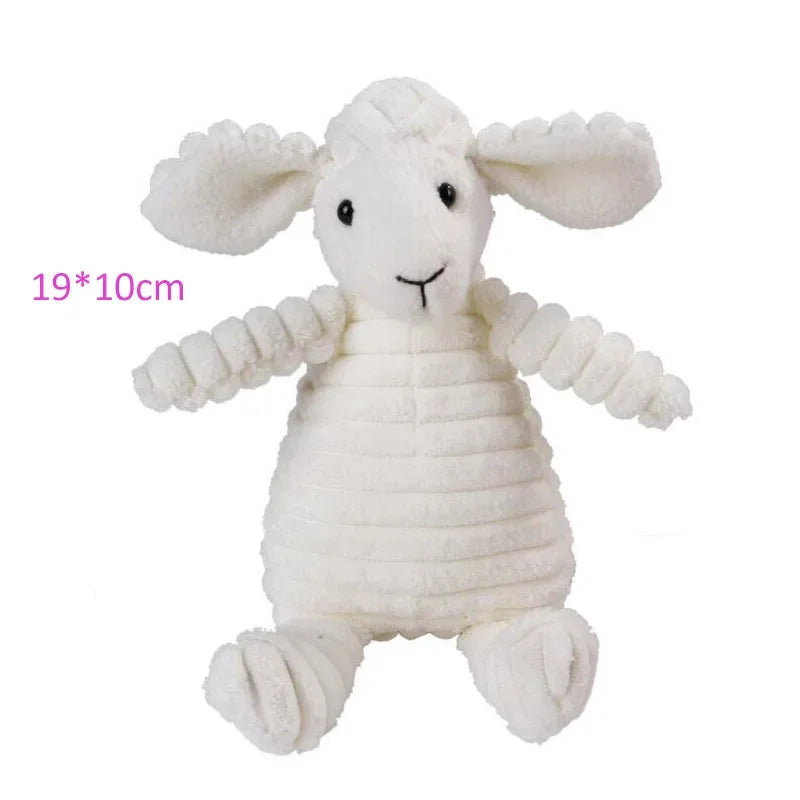 Animal Plush Dog Toy - Soft, Squeaky & Bite-Resistant