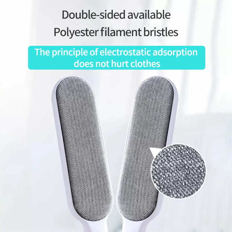 Clothes Lint Remover Reusable Pet Cat Hair Fur Roller Brush Reusable Static Dusting Cleaning Brushes Manual Cleaner Tool