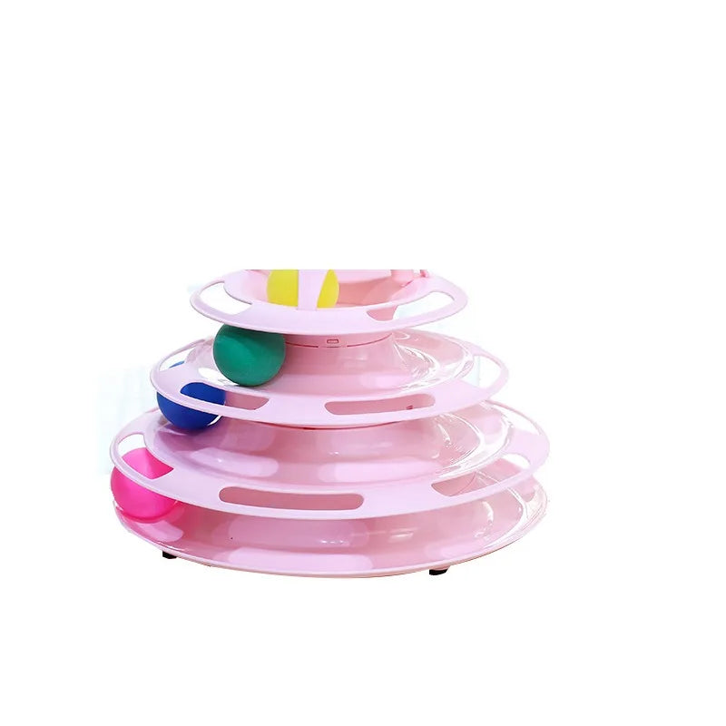 Pet cat toy Three-layer ball cat Turntable