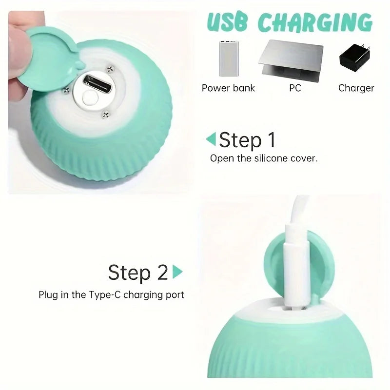 Smart Moving Ball - USB Powered Fun for Playful Pups