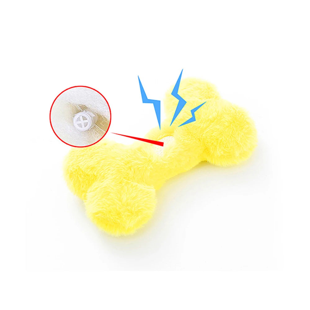 Squeaky Bone Dog Toy - Durable Chew For Dogs