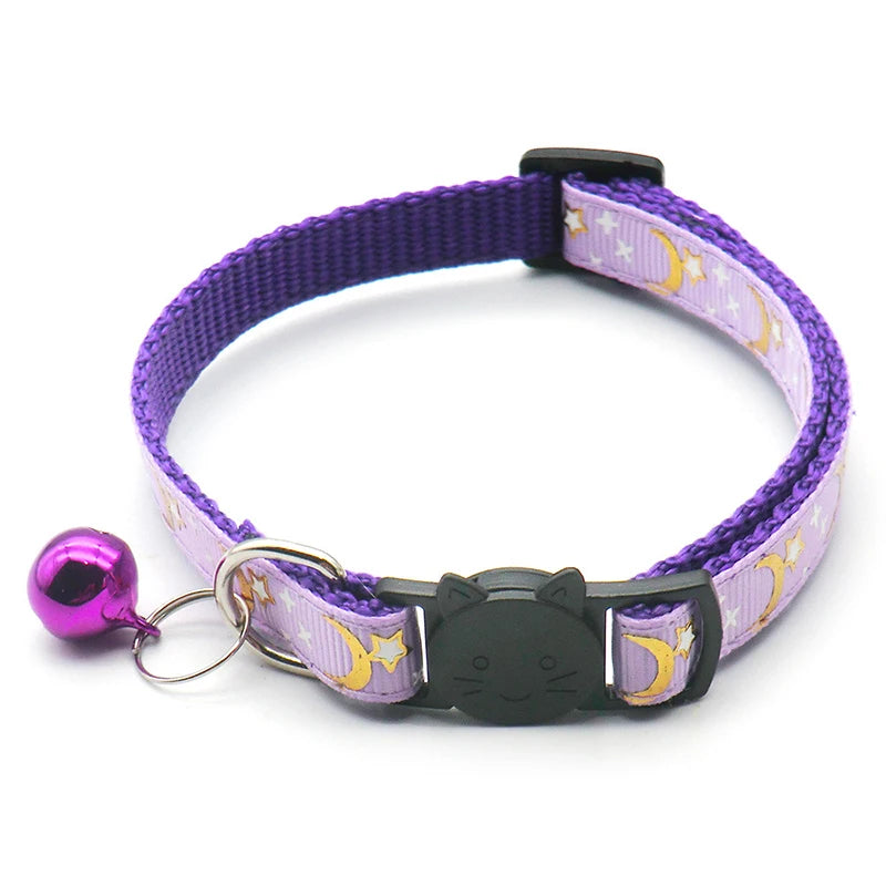 Reflective Safety Buckle and Bell Adjustable Cats And Small Dogs Collars