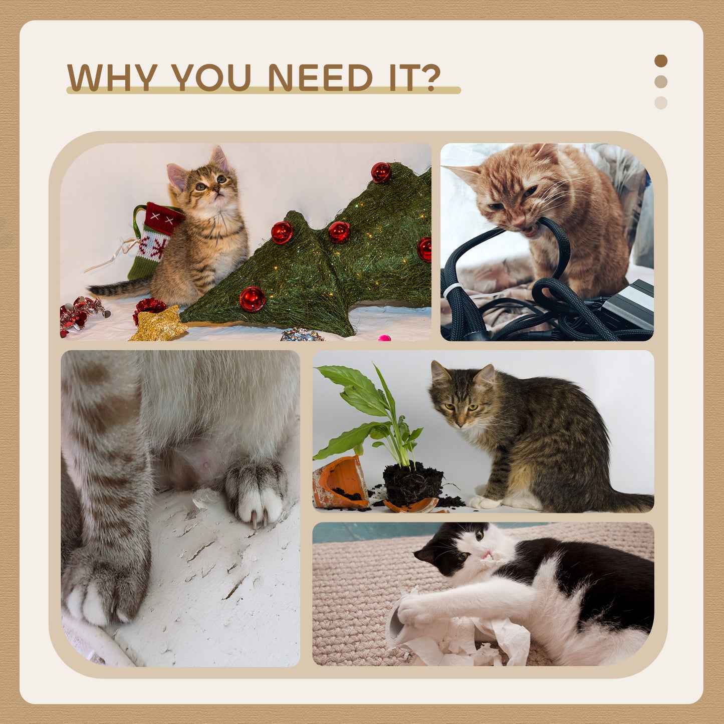 Cat Tree Kitty Activity Centre Condo Scratching Post with Toys 131Cm
