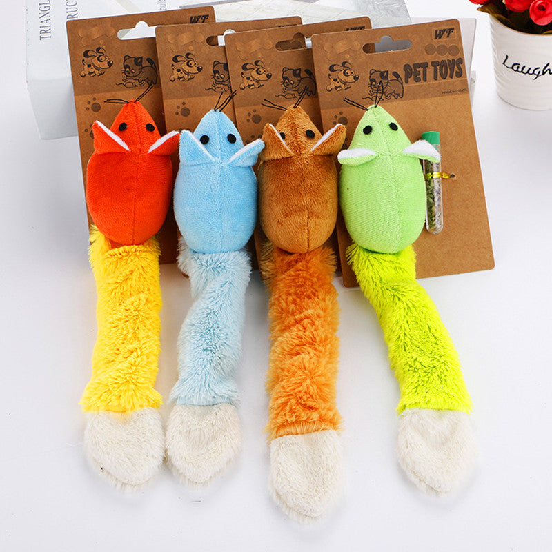 Long Tail Mouse Cat Teaster Toys Funny Pet Toys Cat Toys Mouse Trainning