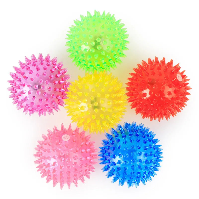 Glowing Squeaky Ball - Fun Bounce & Teeth Cleaner