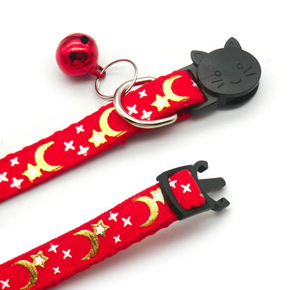 Reflective Safety Buckle and Bell Adjustable Cats And Small Dogs Collars