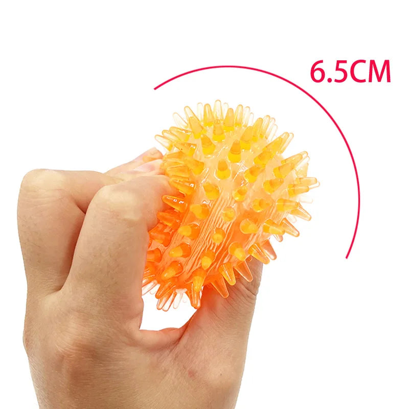 Glowing Squeaky Ball - Fun Bounce & Teeth Cleaner