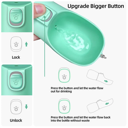 Portable Water Bottle For Small Large Pets