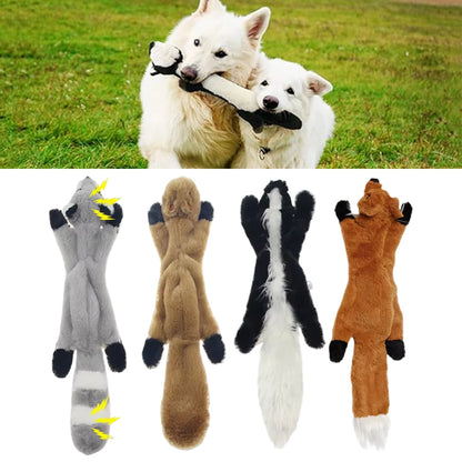Squeaky Crinkle Dog Toys - Soft,  Durable & Mess-Free
