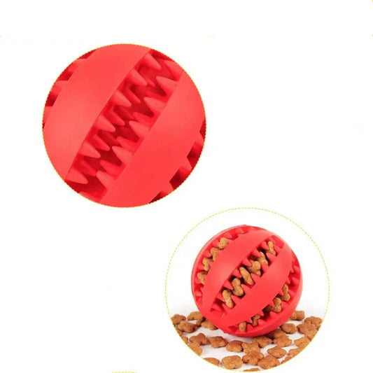 Treat Ball For Dogs - Fun, Bouncy & Tooth-Cleaning