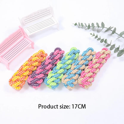 Mini Rope Ball Toy - Chew, Clean & Tug for All Dogs