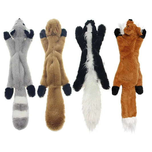 Squeaky Crinkle Dog Toys - Soft,  Durable & Mess-Free