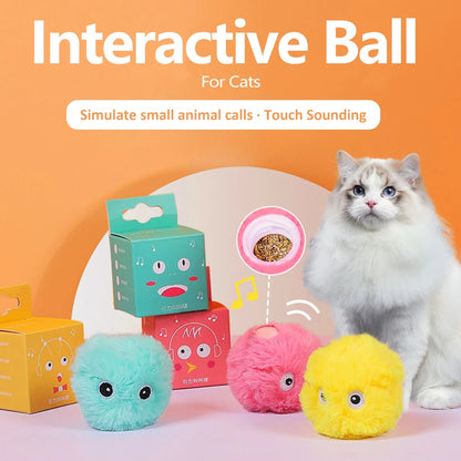 Cat Toys Balls Sound