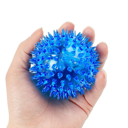Glowing Squeaky Ball - Fun Bounce & Teeth Cleaner