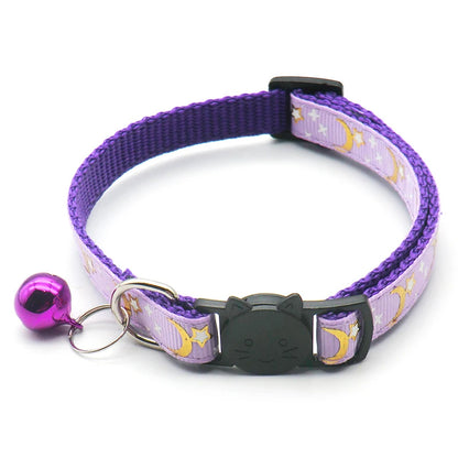 Reflective Safety Buckle and Bell Adjustable Cats And Small Dogs Collars